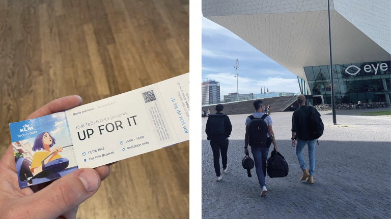 Foto van filmticket en Eye