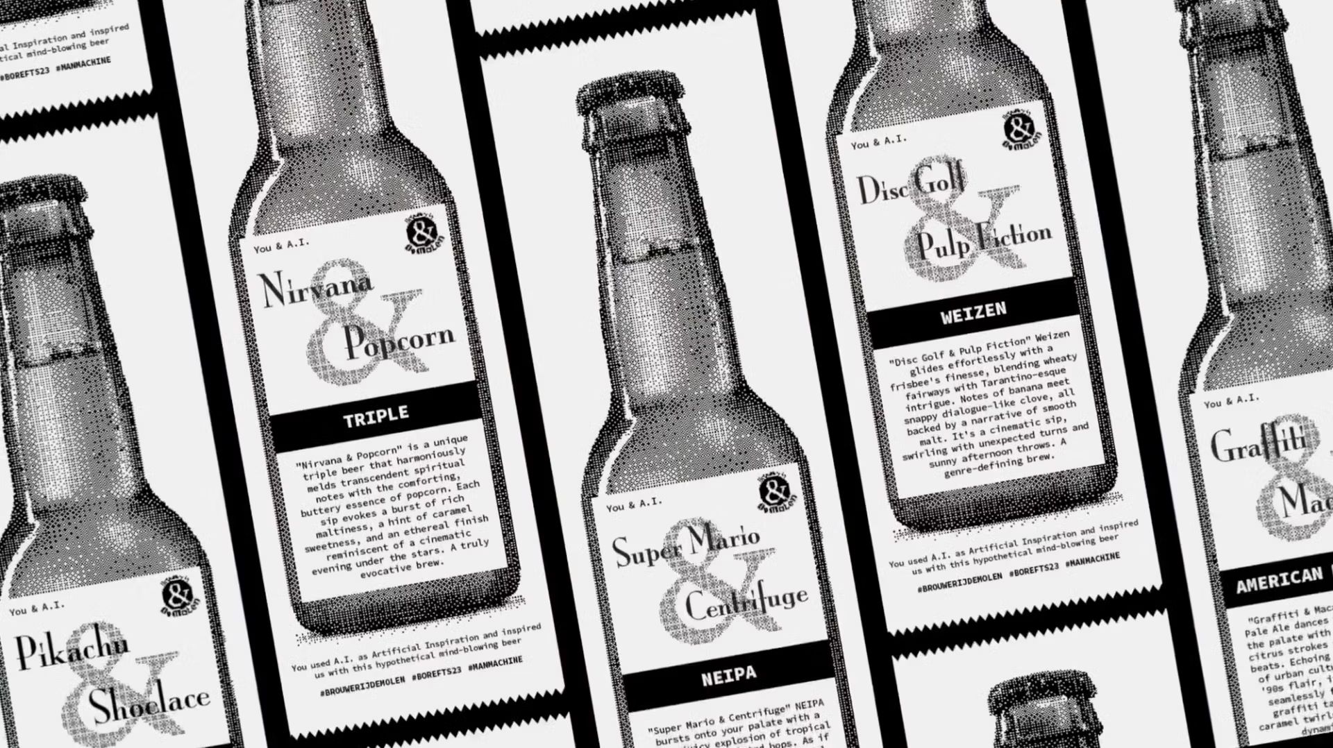 De unieke smaaksuggesties op etiketten