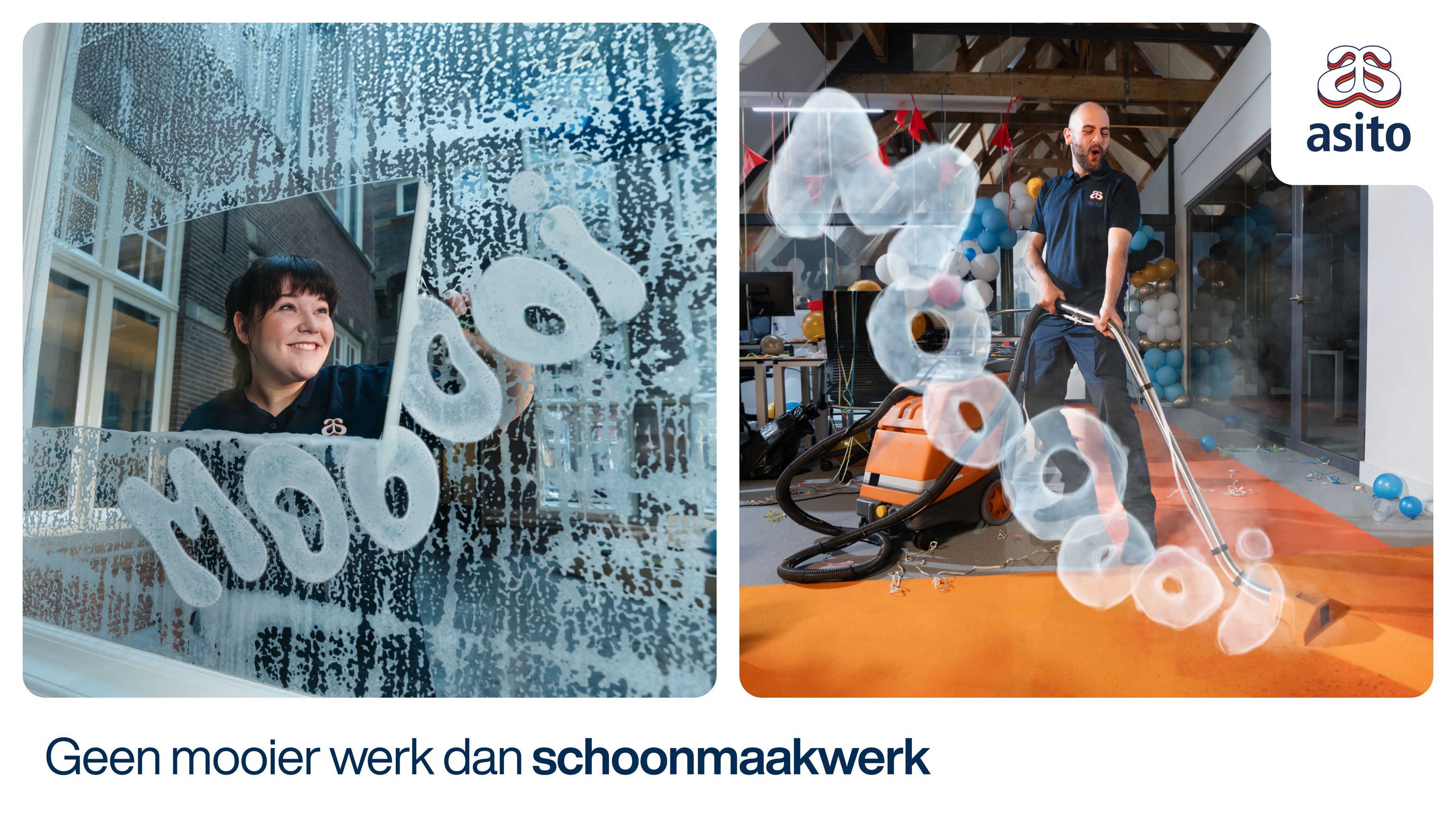 Twee visuals uit de campagne 