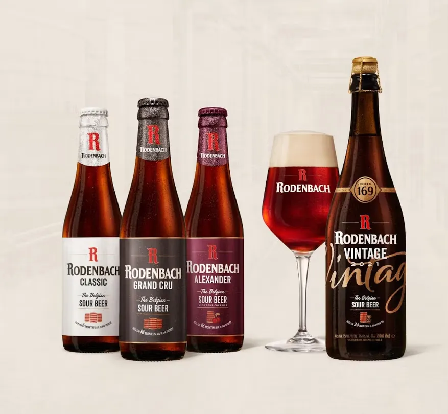 Totaalbeeld Rodenbach flessen en glas