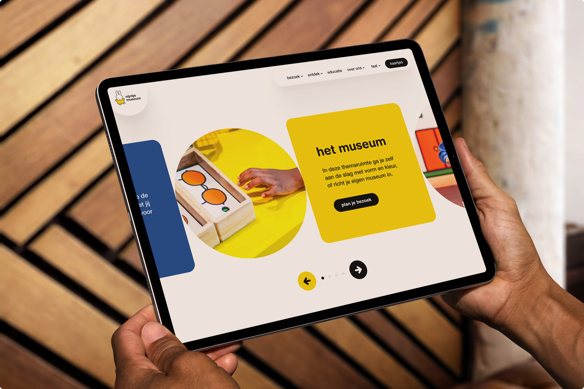 Nijntje website op tablet