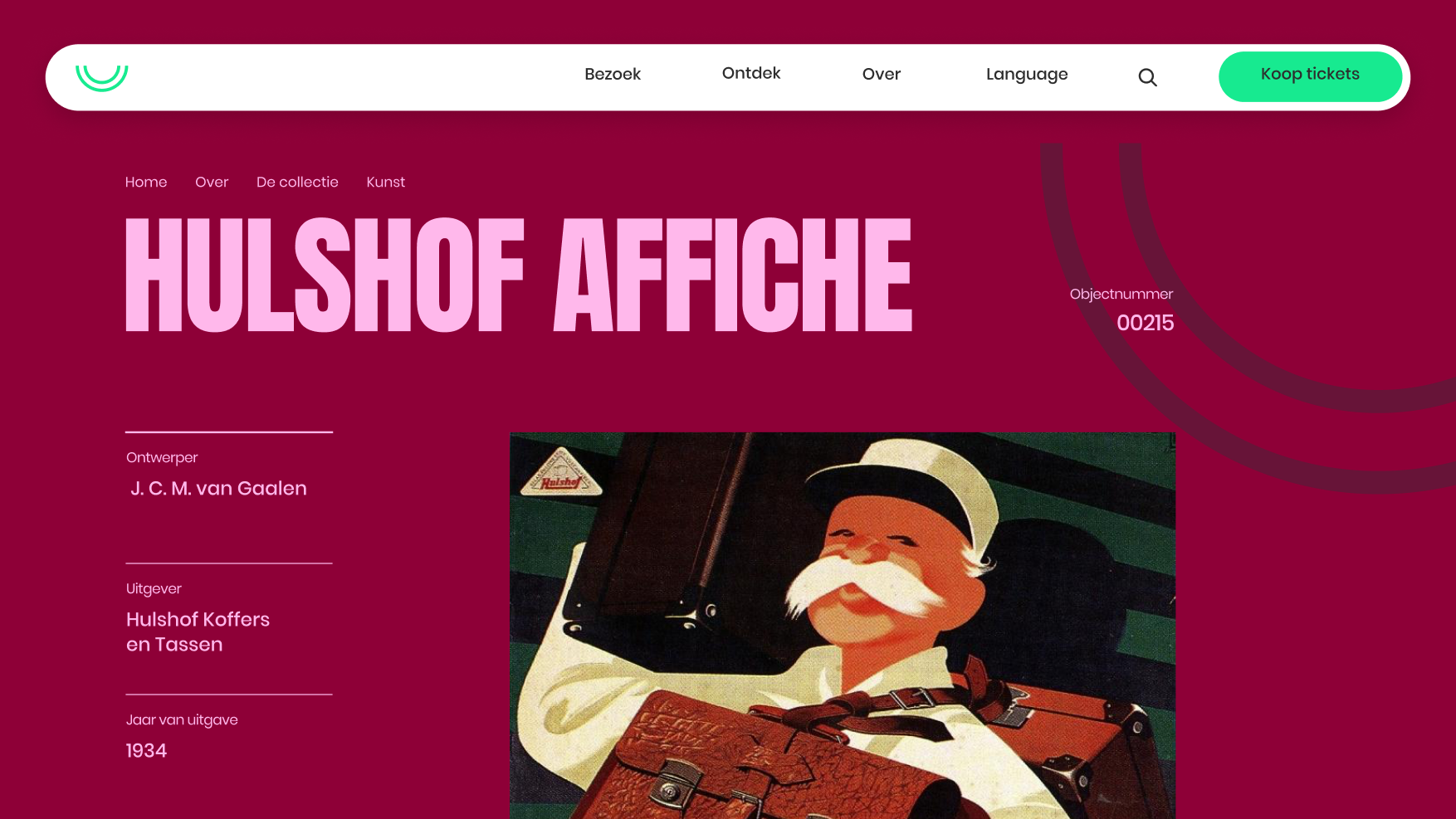 Scherm van de Hulshof affiche