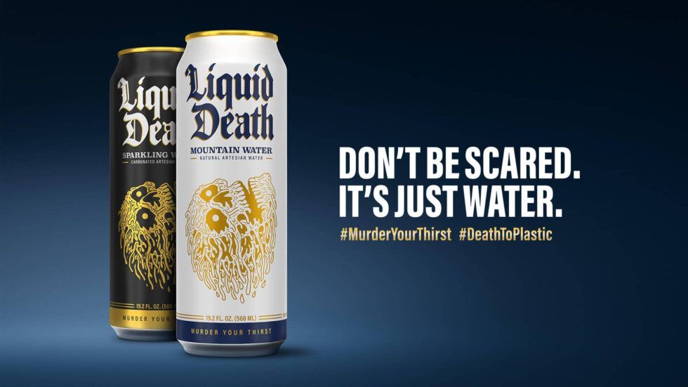 Print advertentie Liquid Death