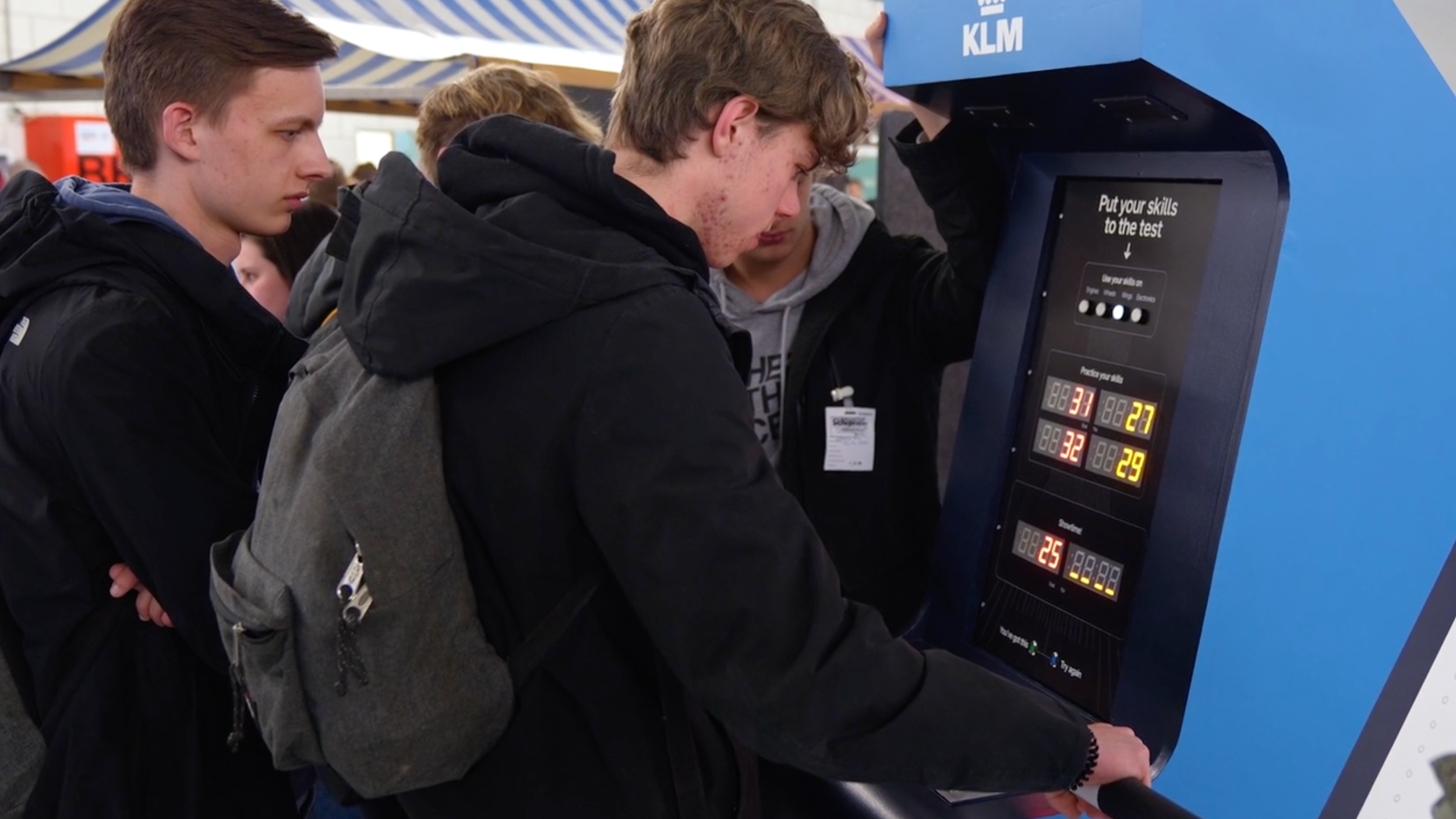 Arcade kast in actie