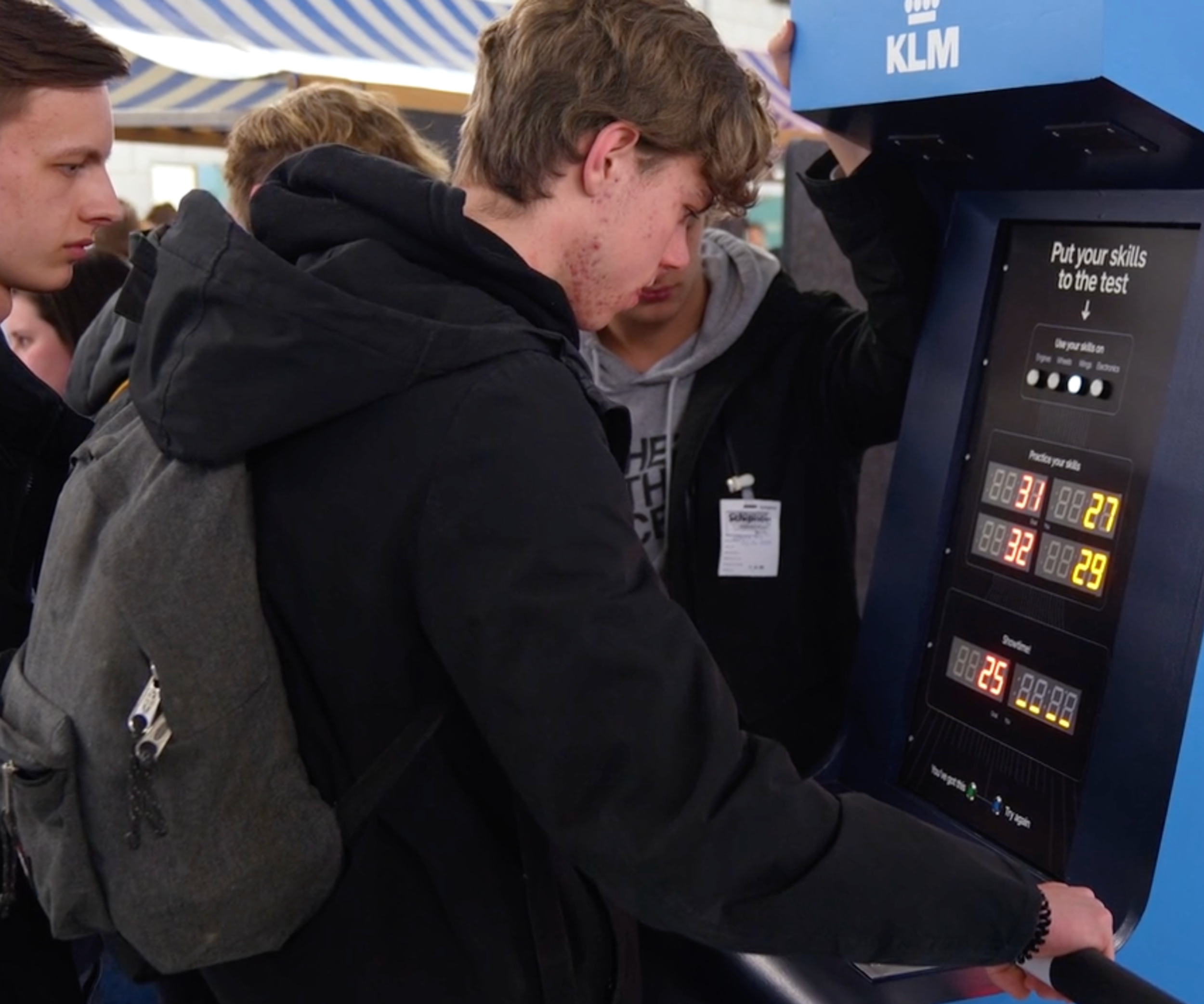 Arcade kast in actie