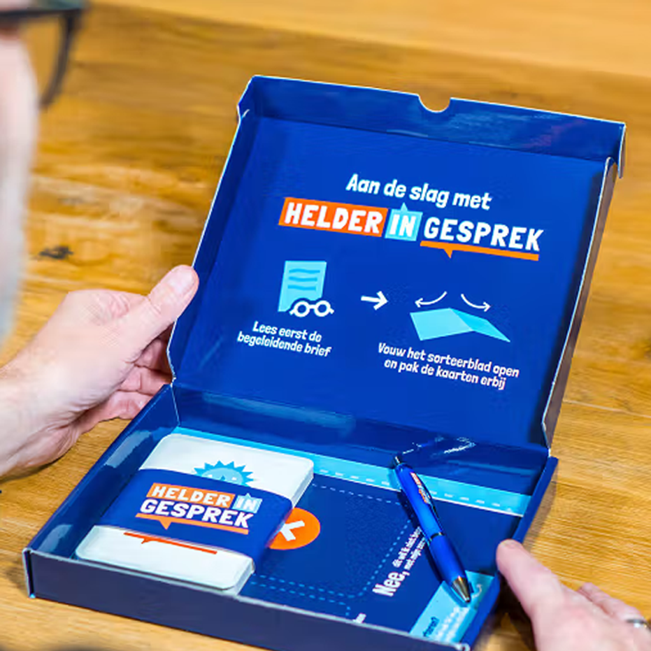 Helder in gesprek in gebruik