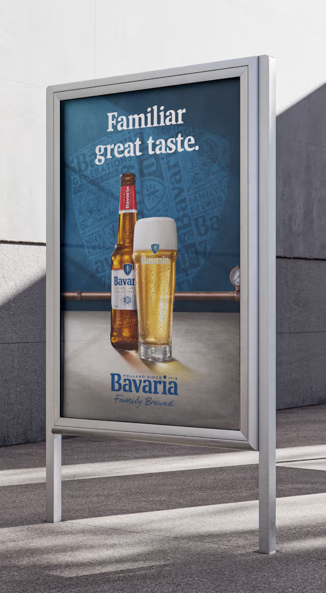 Bavaria visual op een billboard