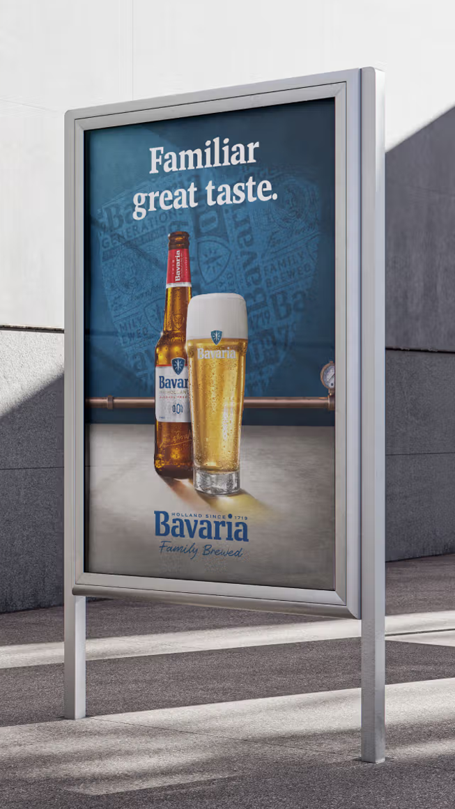 Bavaria visual op een billboard
