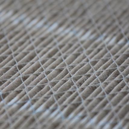 Close-up of the mesh of an air filter
