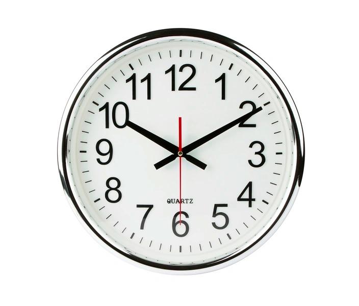 Round white wall clock