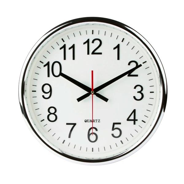 Round white wall clock
