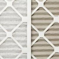 Two pleated air filters side by side