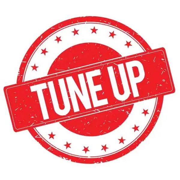 Red rubber-stamp graphic reading "Tune Up"