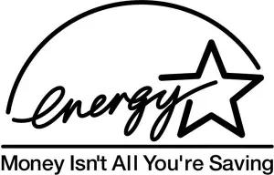 Energy Star logo with the words "Money isn't all you're saving"