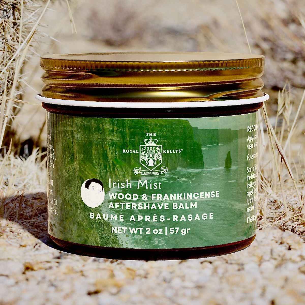 jar of botanical aftershave balm