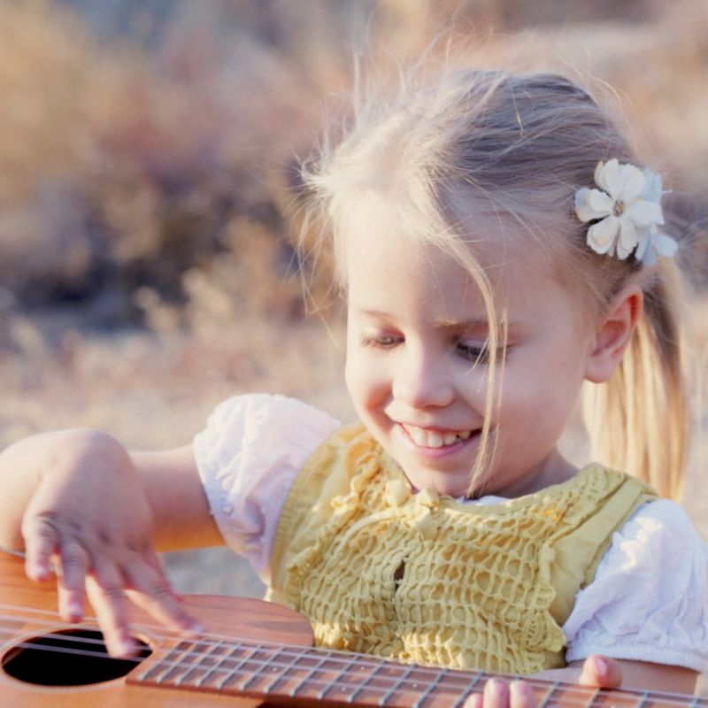 Penelope with her Ukulele