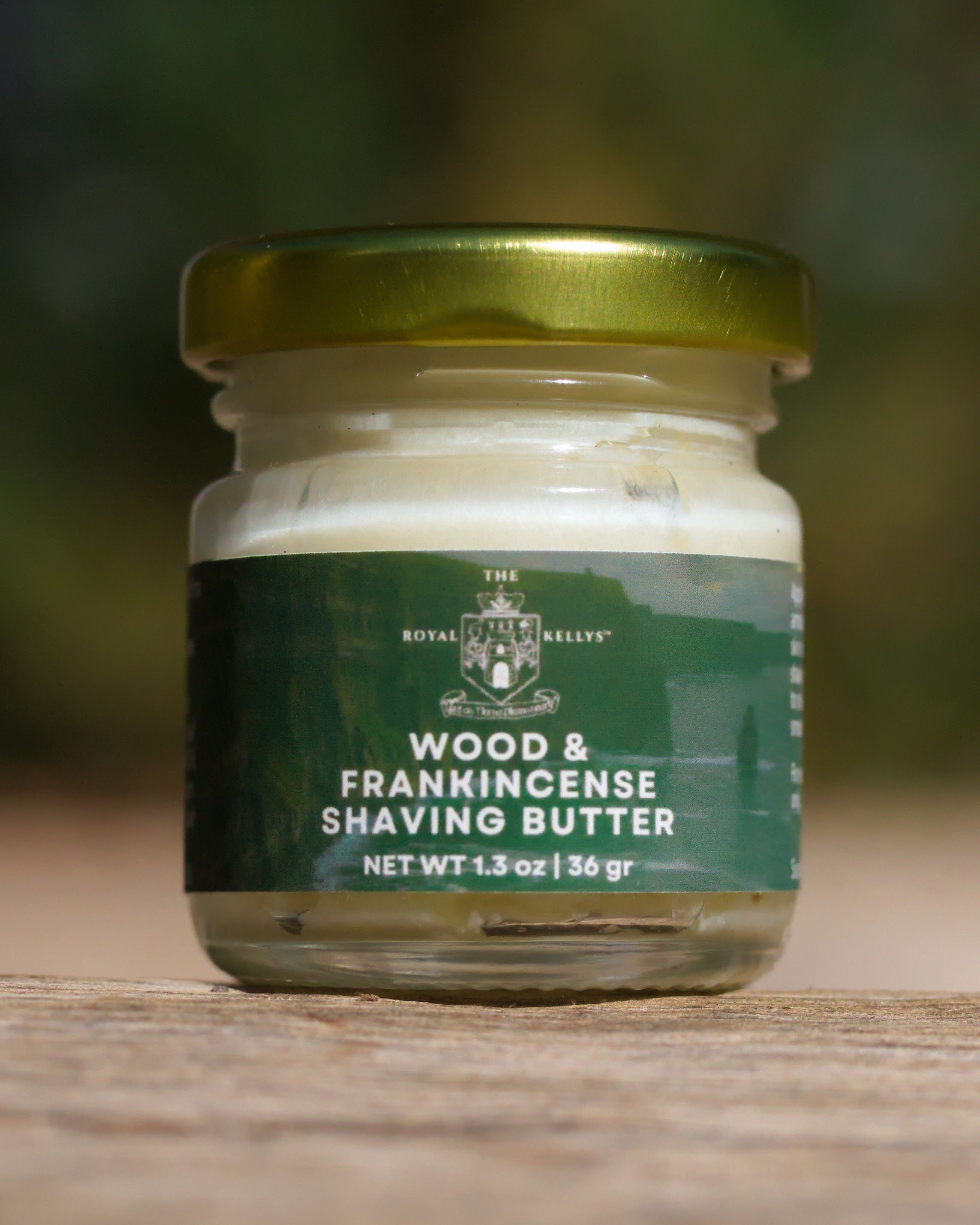 small jar of shaving butter