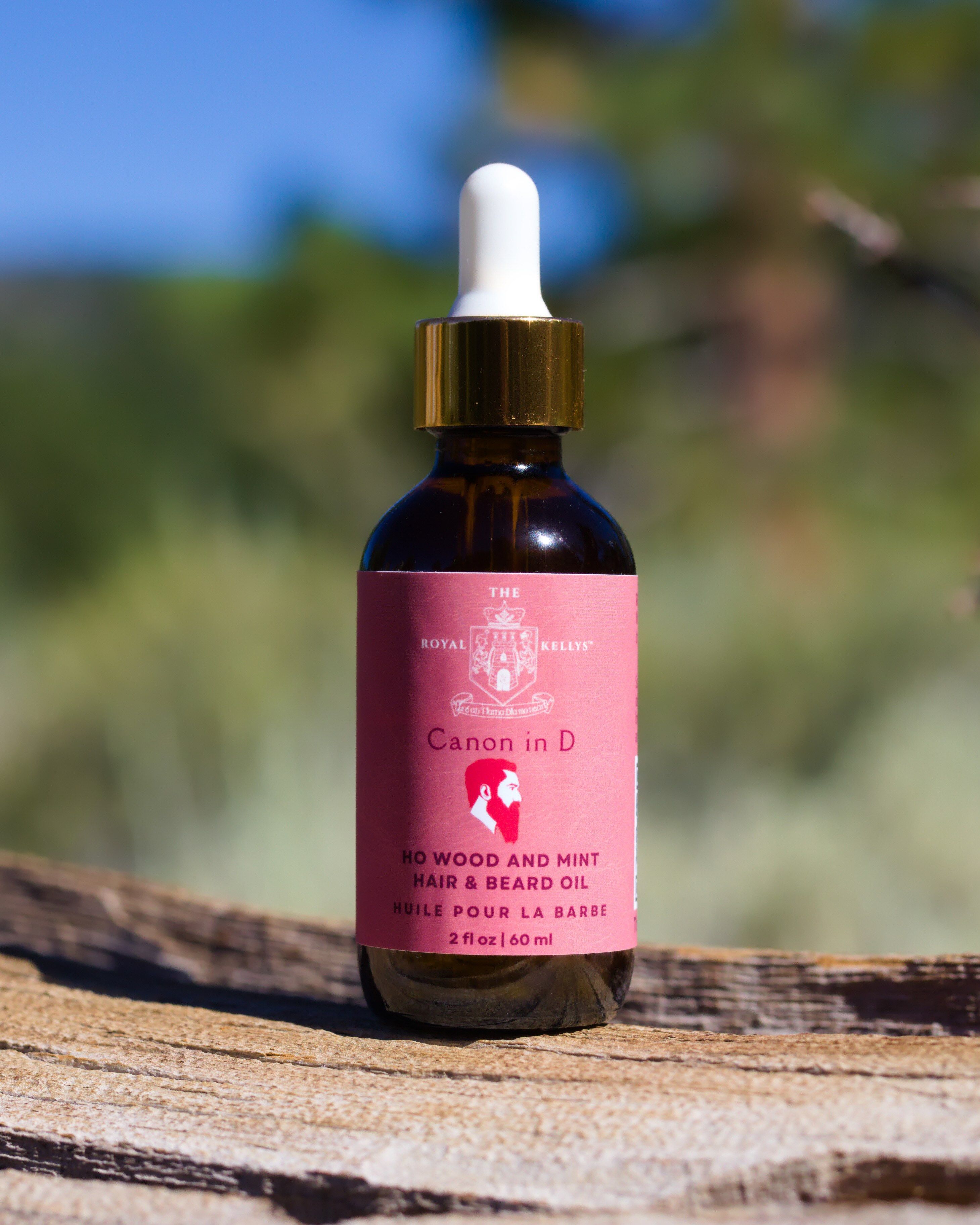 bottle of hair and beard oil