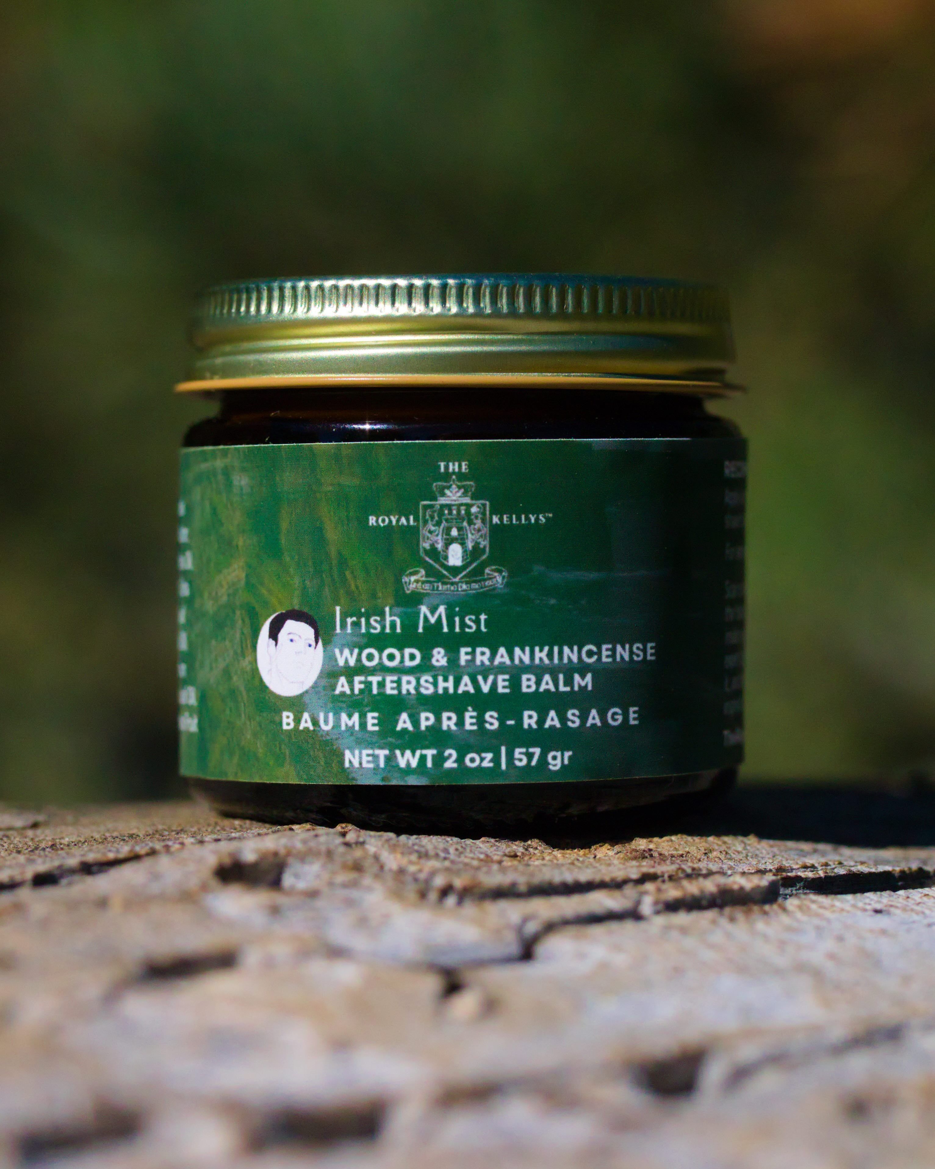 jar of botanical aftershave balm