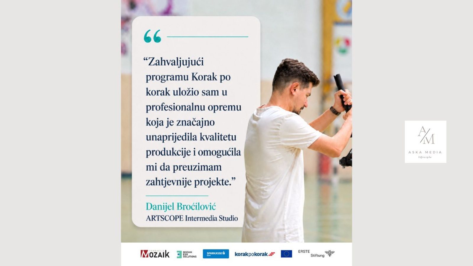 Danijel Broćilović Korak po korak Mozaik fondacija