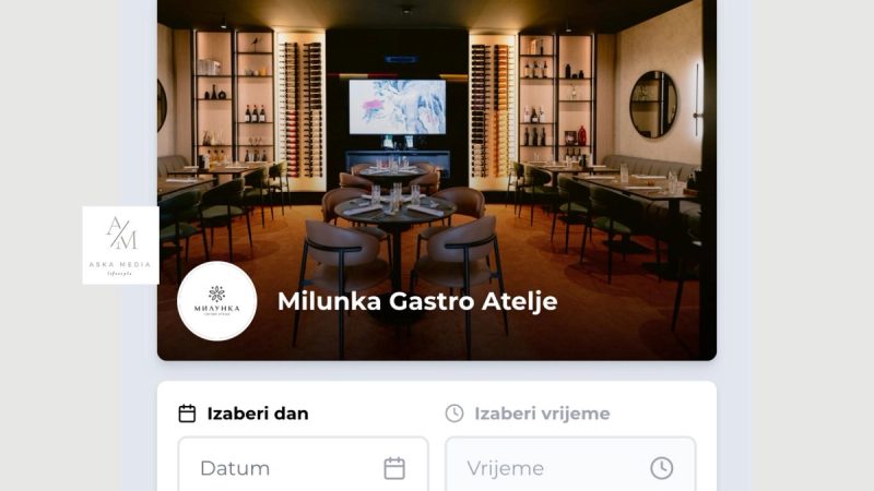 Treći korak: Odaberite datum i vreme dolaska u lokal