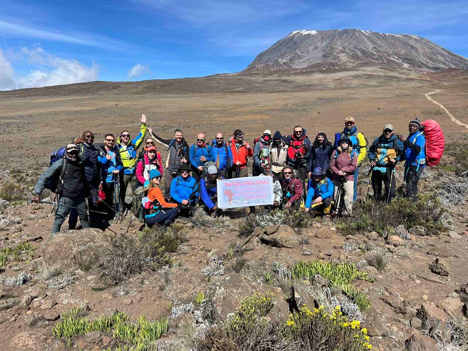 Alpinisti na Kilimandžaru