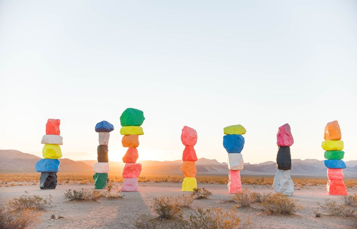 Seven Magic Mountains - A Sunrise Stop South of Every Closure