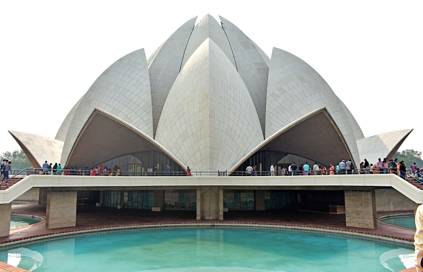 Lotus Temple - The Bahai House of Worship in Marble Petals
