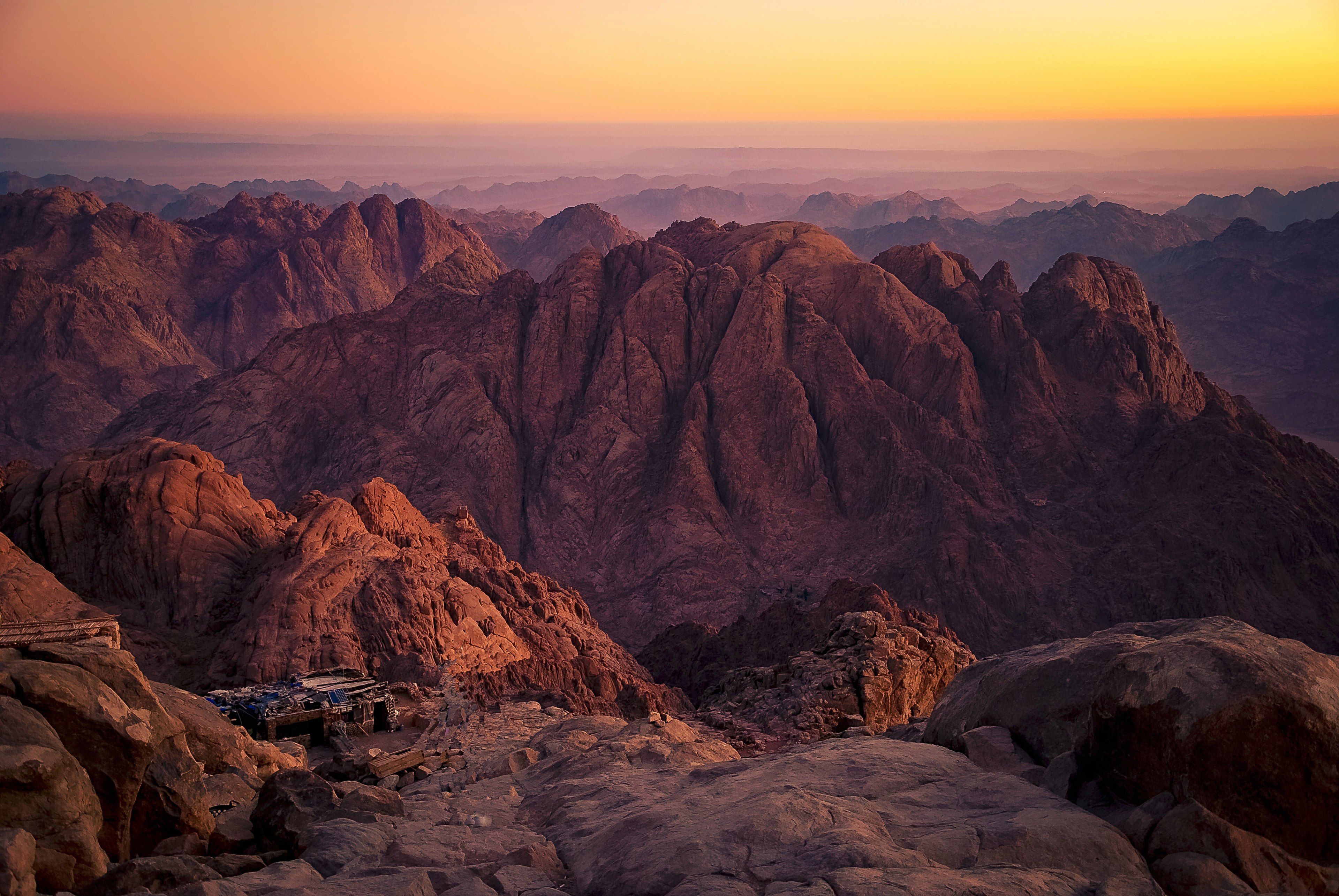 Mount Sinai - Sunrise Climb Above the Desert