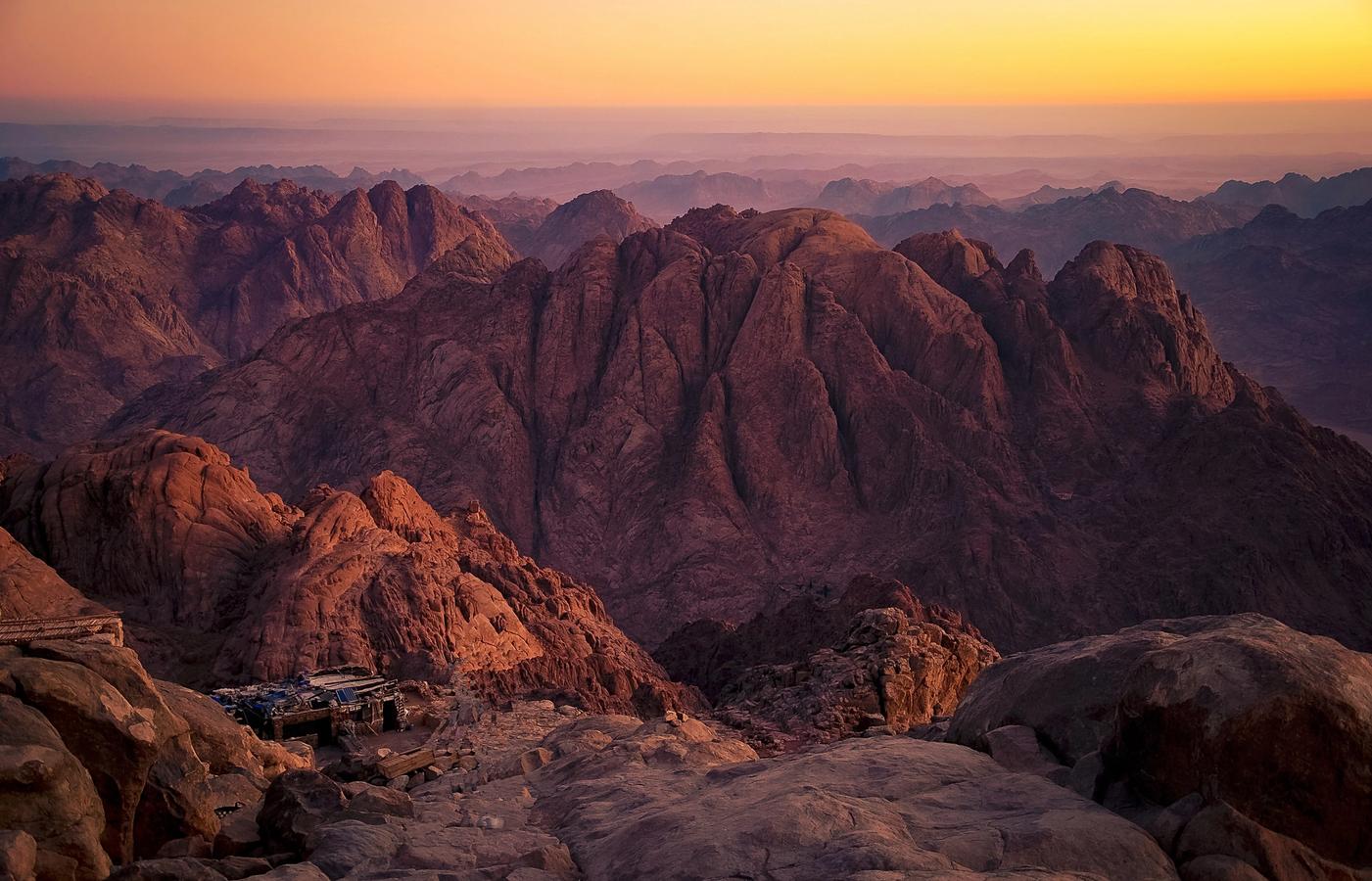 Mount Sinai - Sunrise Climb Above the Desert
