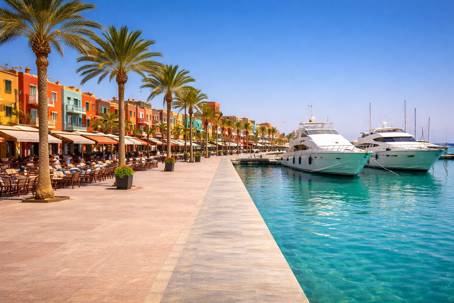 Hurghada Marina Boulevard - Waterfront Dining & Evening Strolls