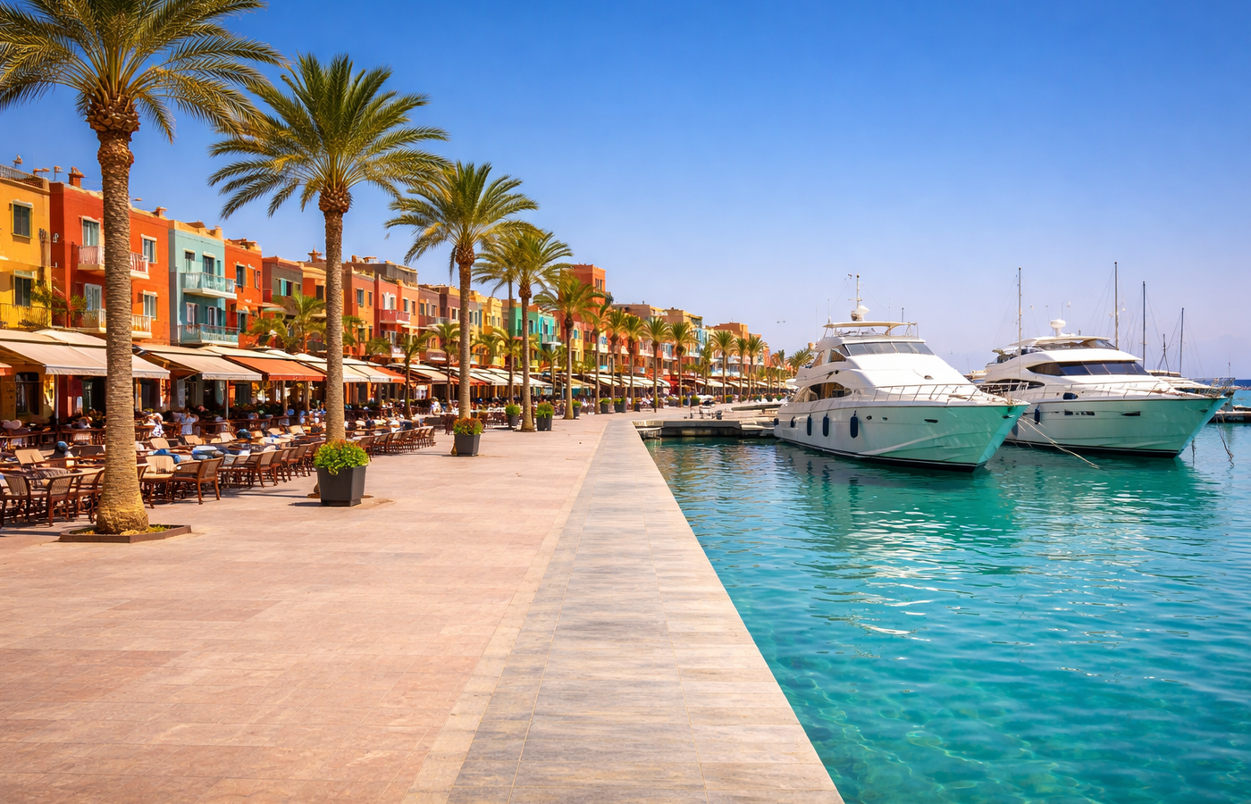 Hurghada Marina Boulevard - Waterfront Dining & Evening Strolls