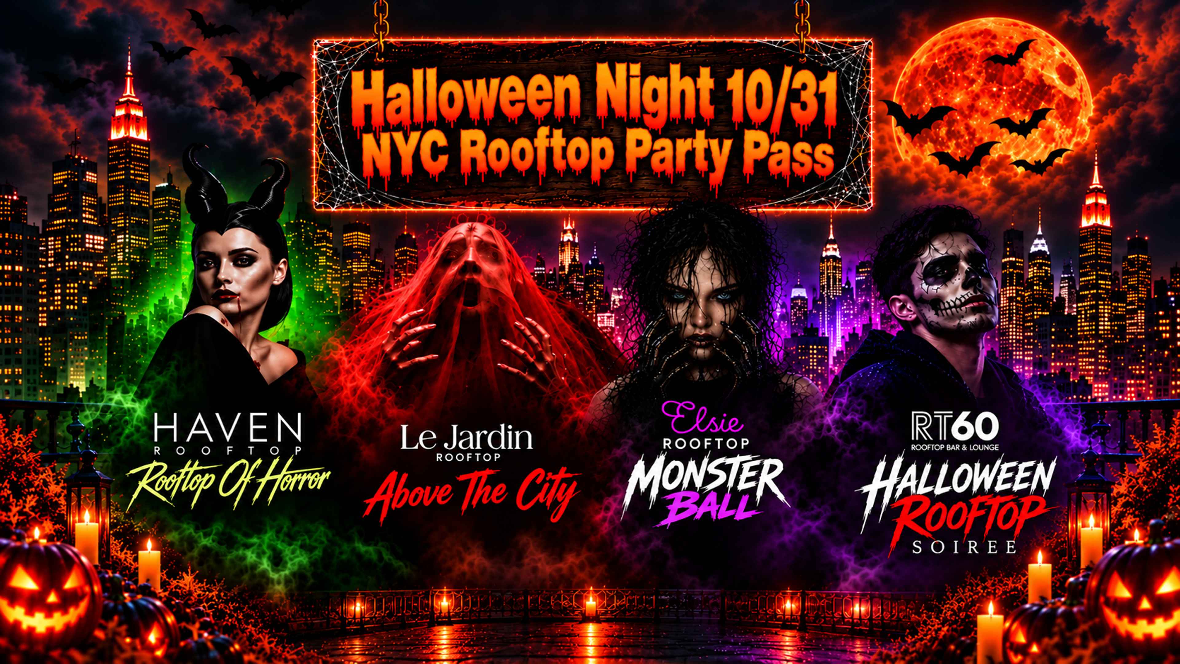 Halloween Rooftop Party Pass NYC 2026
