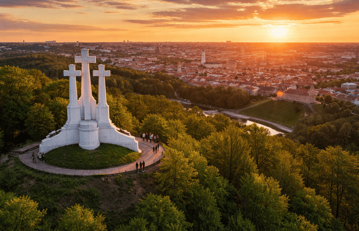 Three Crosses Hill - Sunset Views Over the Old Town