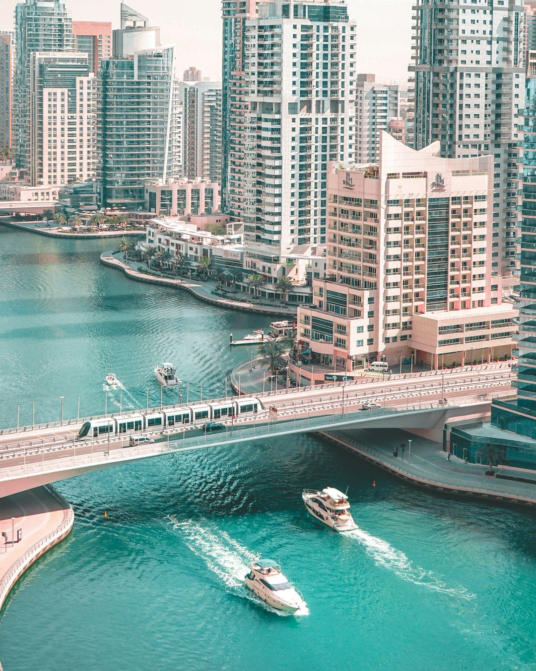 Dubai Marina - Waterfront Skyscrapers and a Pedestrian Promenade