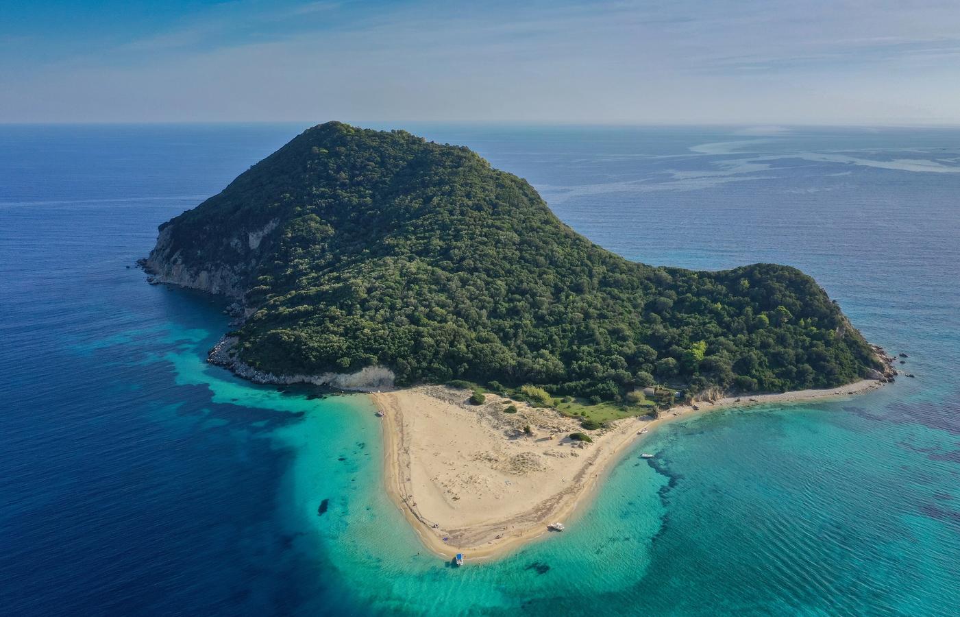 Marathonisi Island (Turtle Island) - Loggerhead Nesting Beach in Laganas Bay