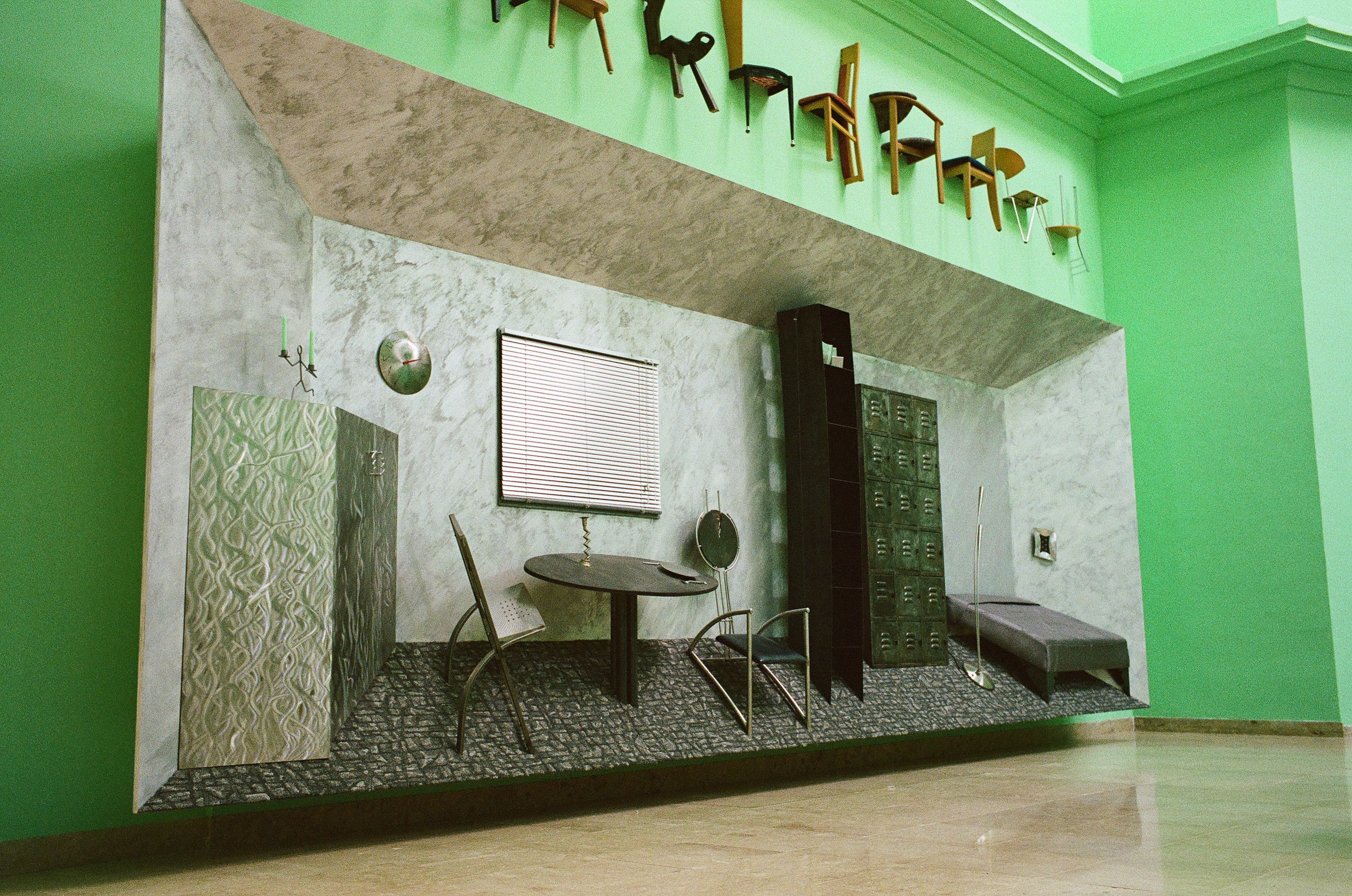 Ruin at the German Pavilion: history embedded in the domestic interior.