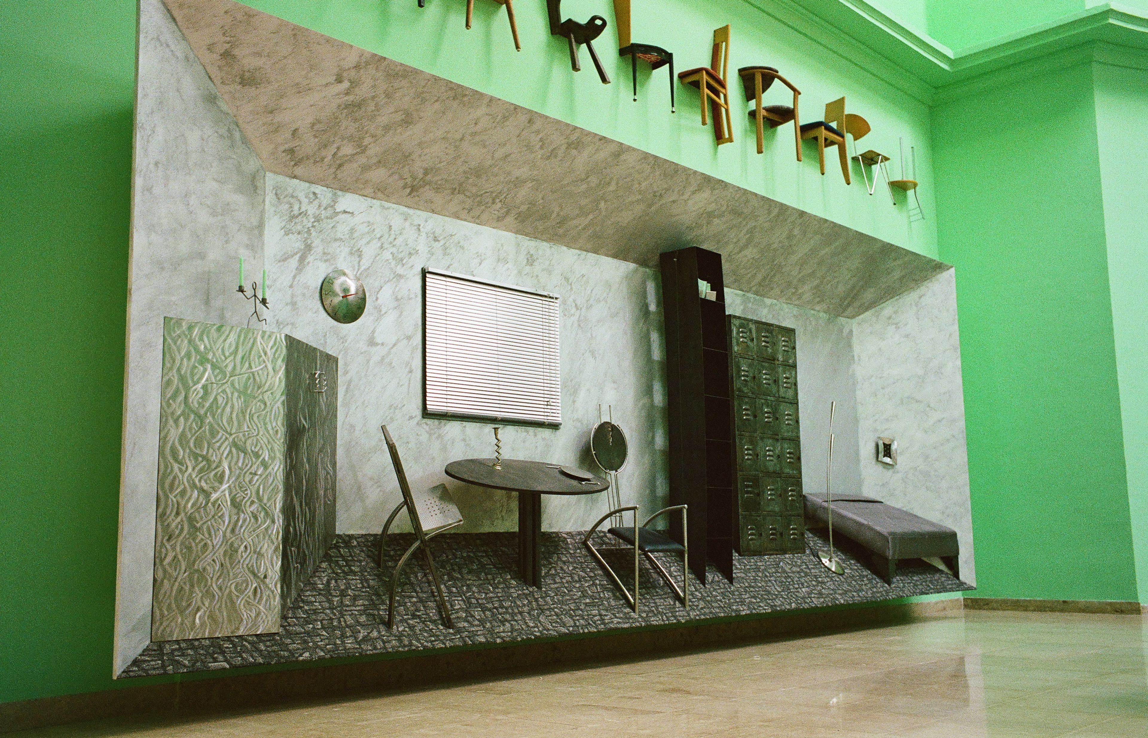 Ruin at the German Pavilion: history embedded in the domestic interior.