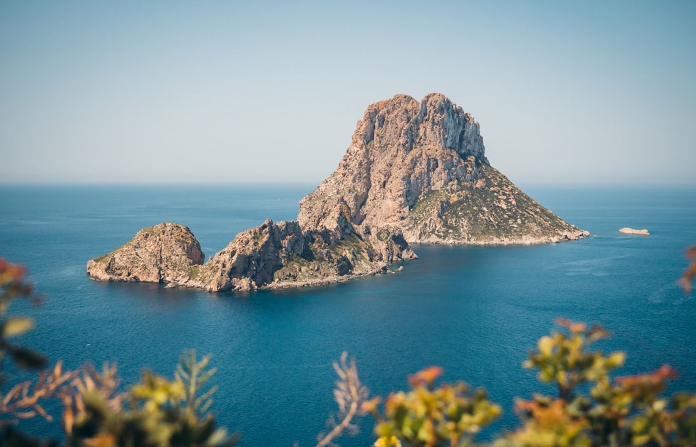 Es Vedra and Cala d'Hort - The Iconic Limestone Rock and Its Beach