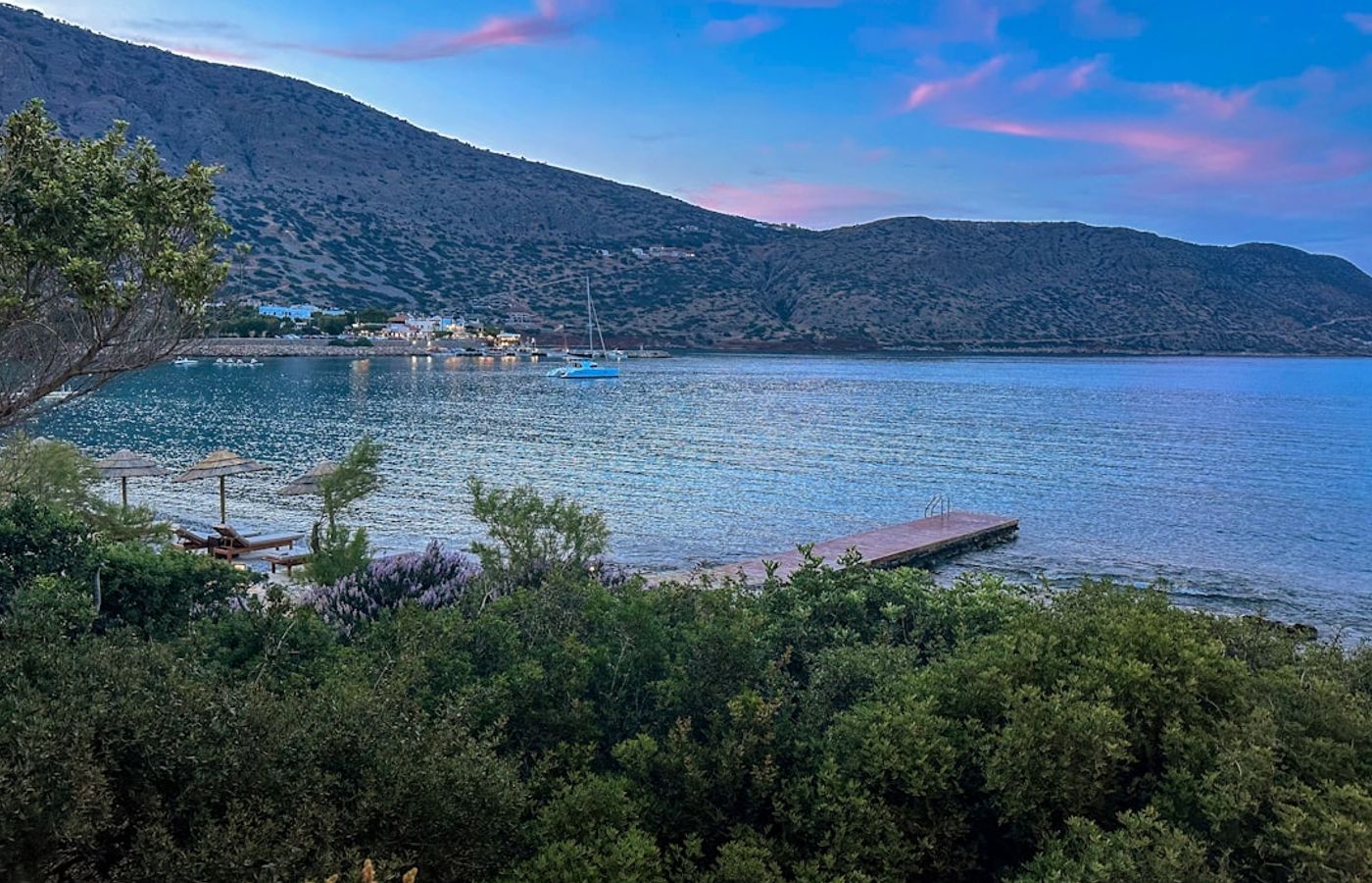 Plaka Village and the Venetian Castle - Sunset Above the Aegean