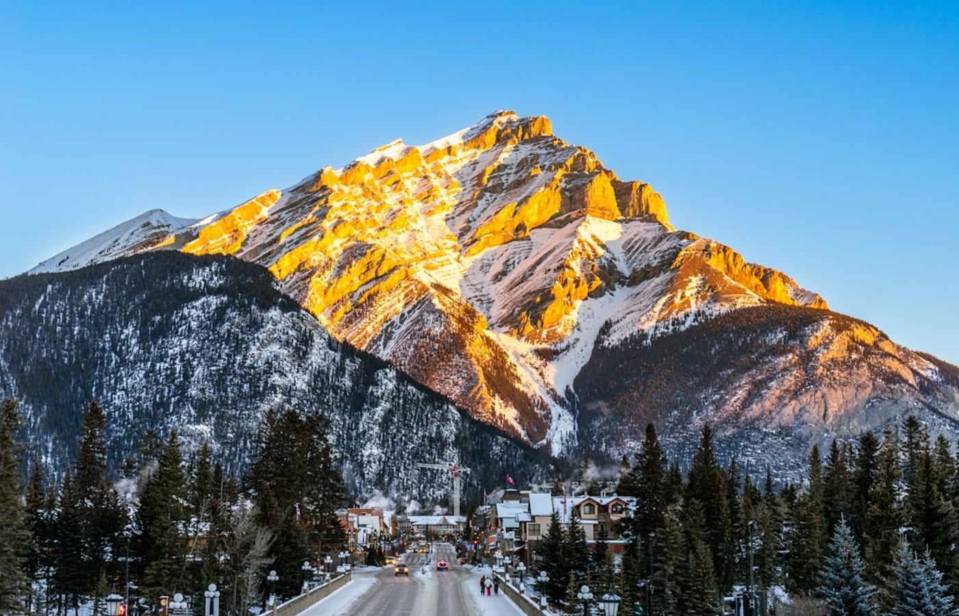 Sulphur Mountain - Twenty-Eight Switchbacks Above the Town of Banff
