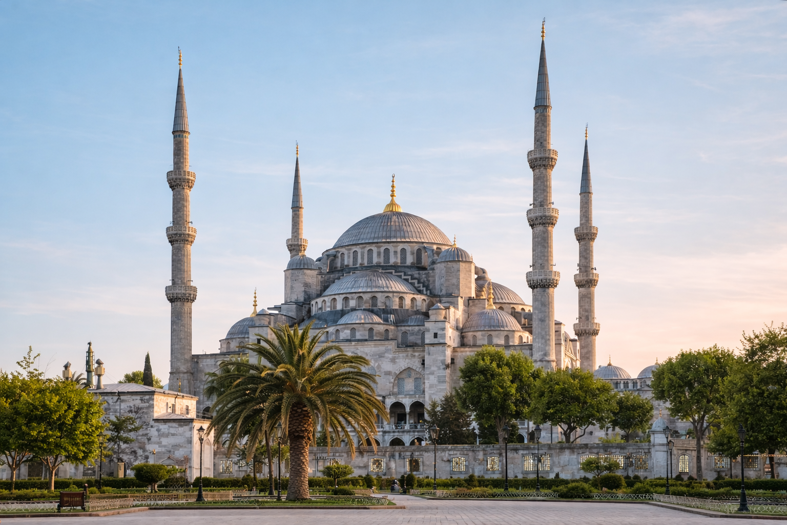 Blue Mosque (Sultan Ahmed Mosque) - Six Minarets and 20,000 Tiles