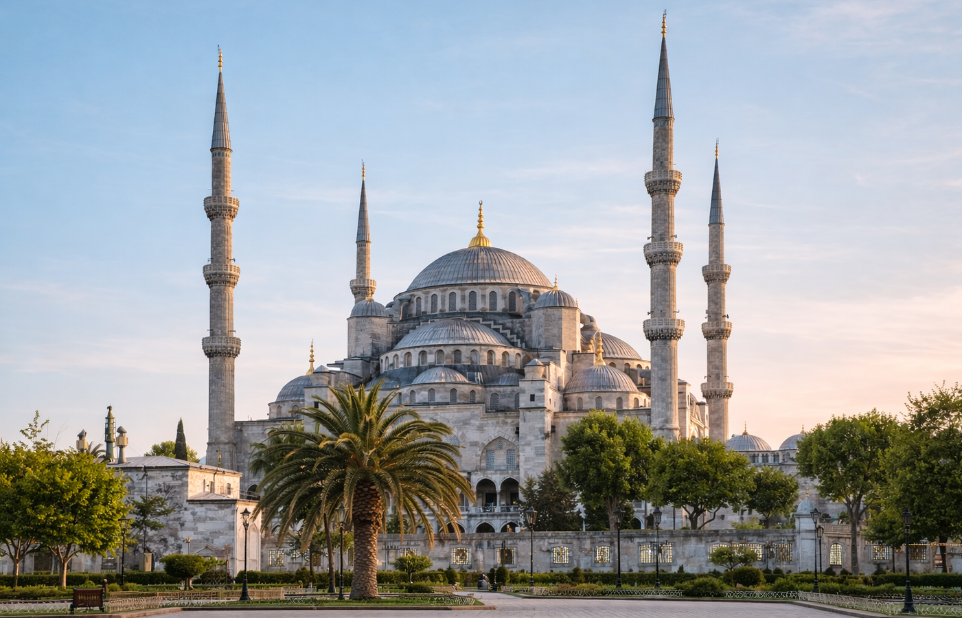 Blue Mosque (Sultan Ahmed Mosque) - Six Minarets and 20,000 Tiles