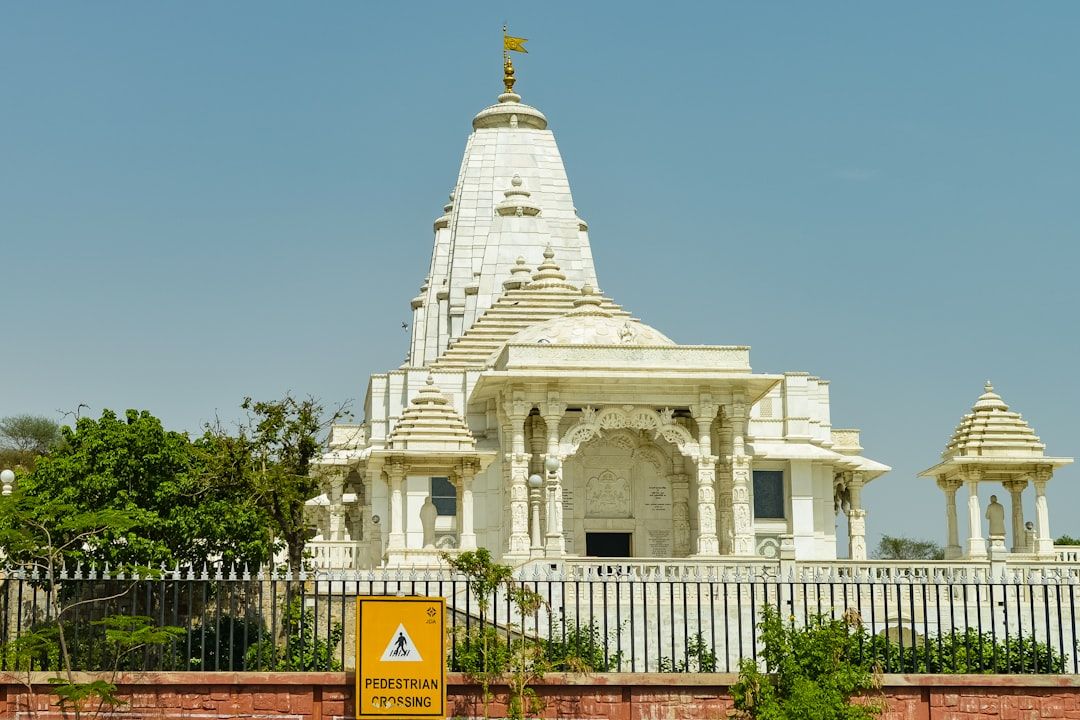 Birla Mandir - White Marble Temple at the Base of Moti Dungri