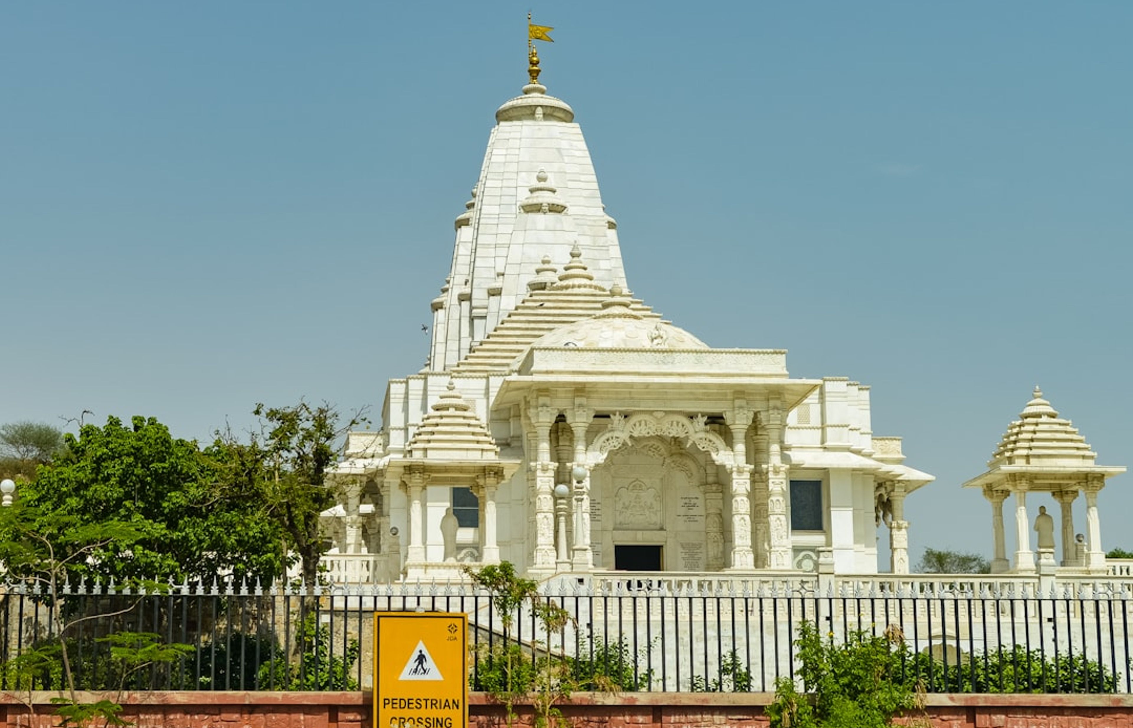 Birla Mandir - White Marble Temple at the Base of Moti Dungri