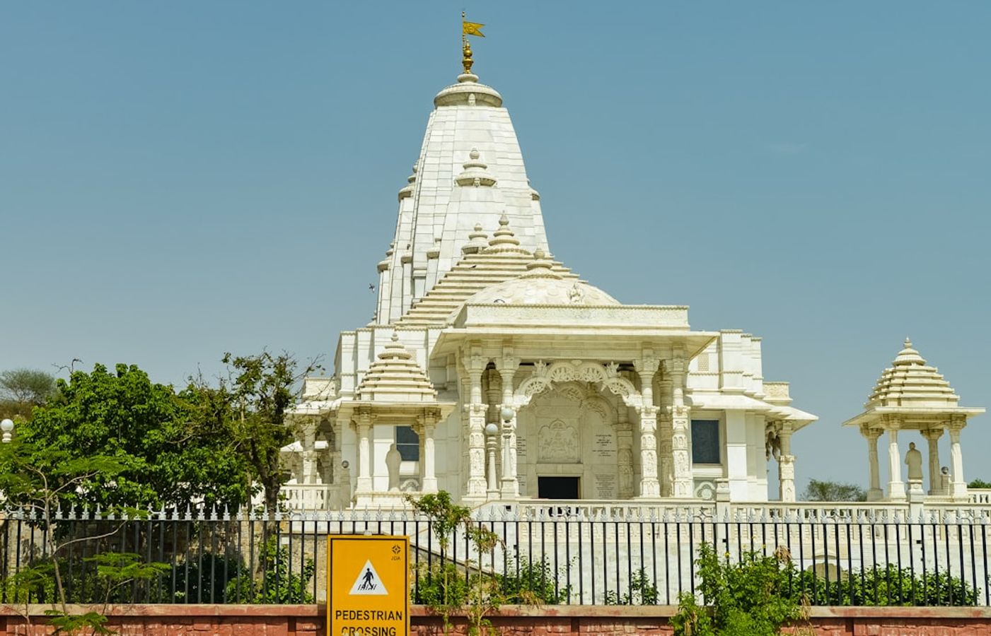 Birla Mandir - White Marble Temple at the Base of Moti Dungri
