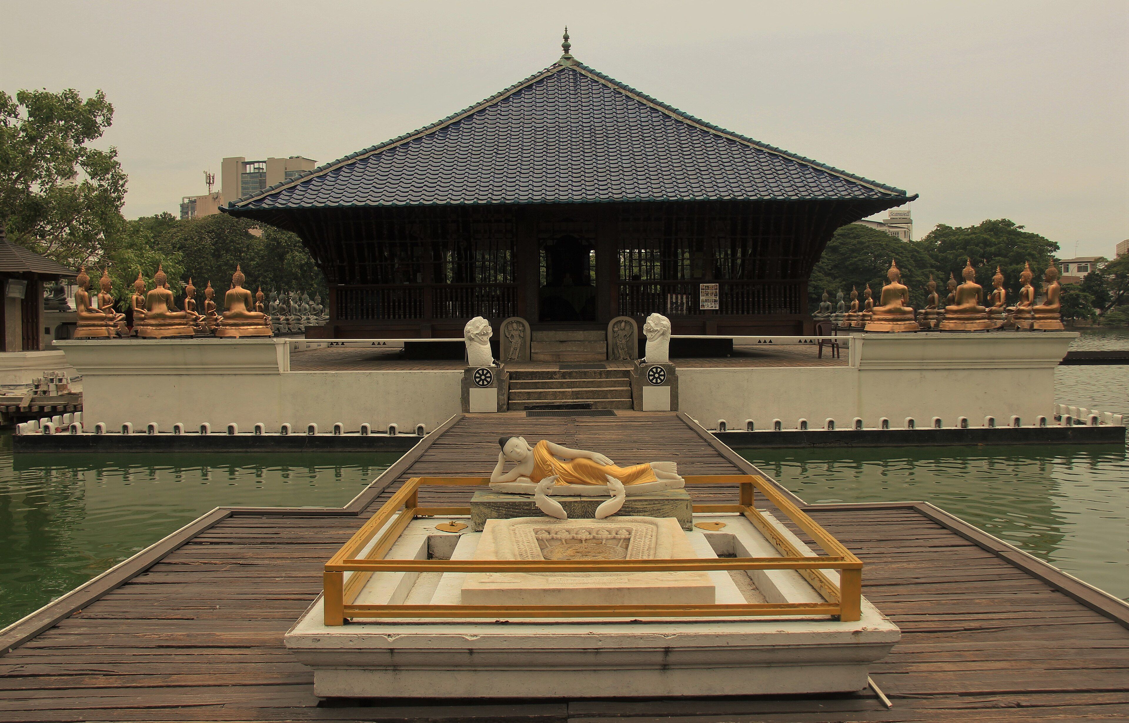 Seema Malaka on Beira Lake - The Meditation Pavilion Built Over the Water