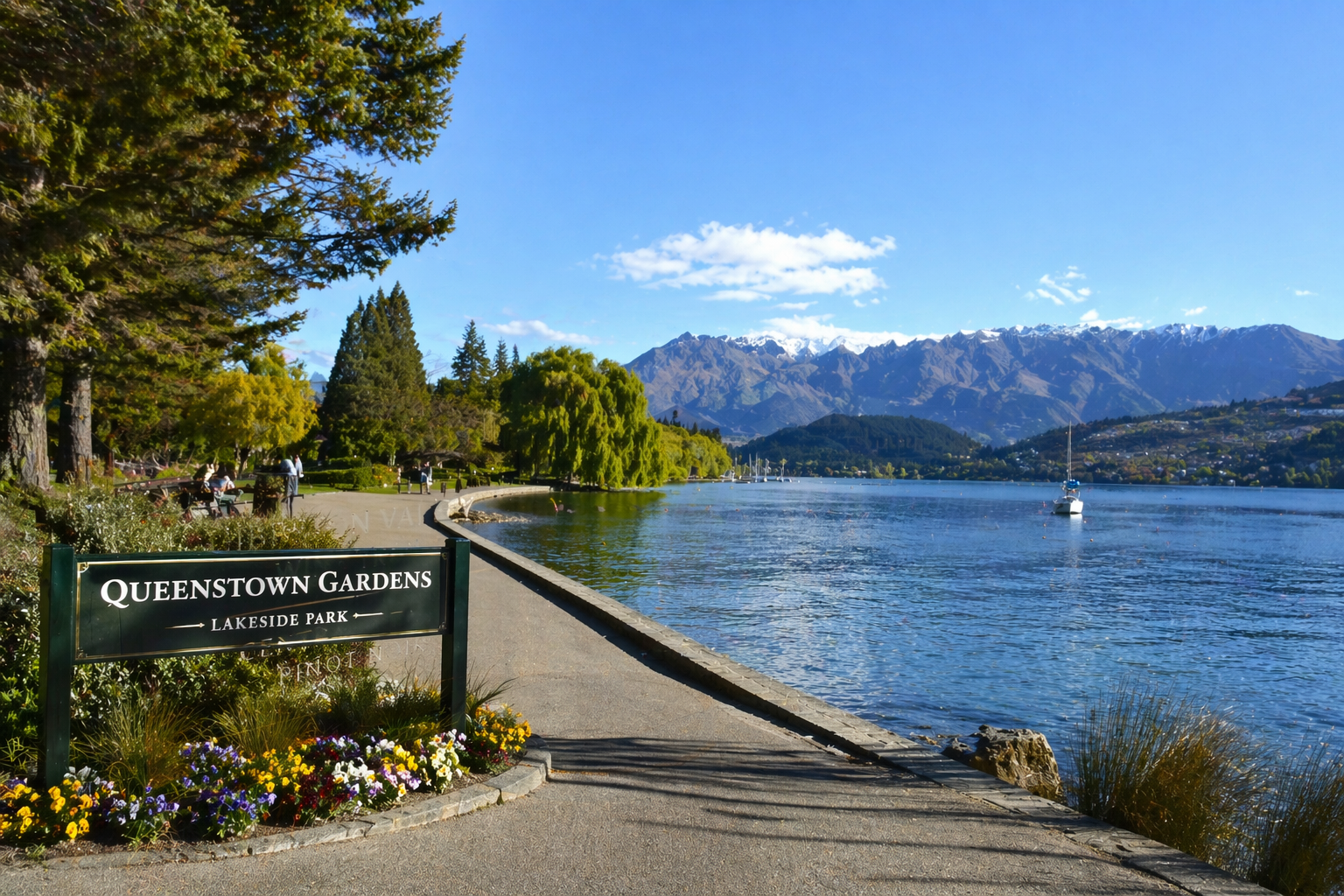 Queenstown Gardens - Lakeside Park on the Peninsula