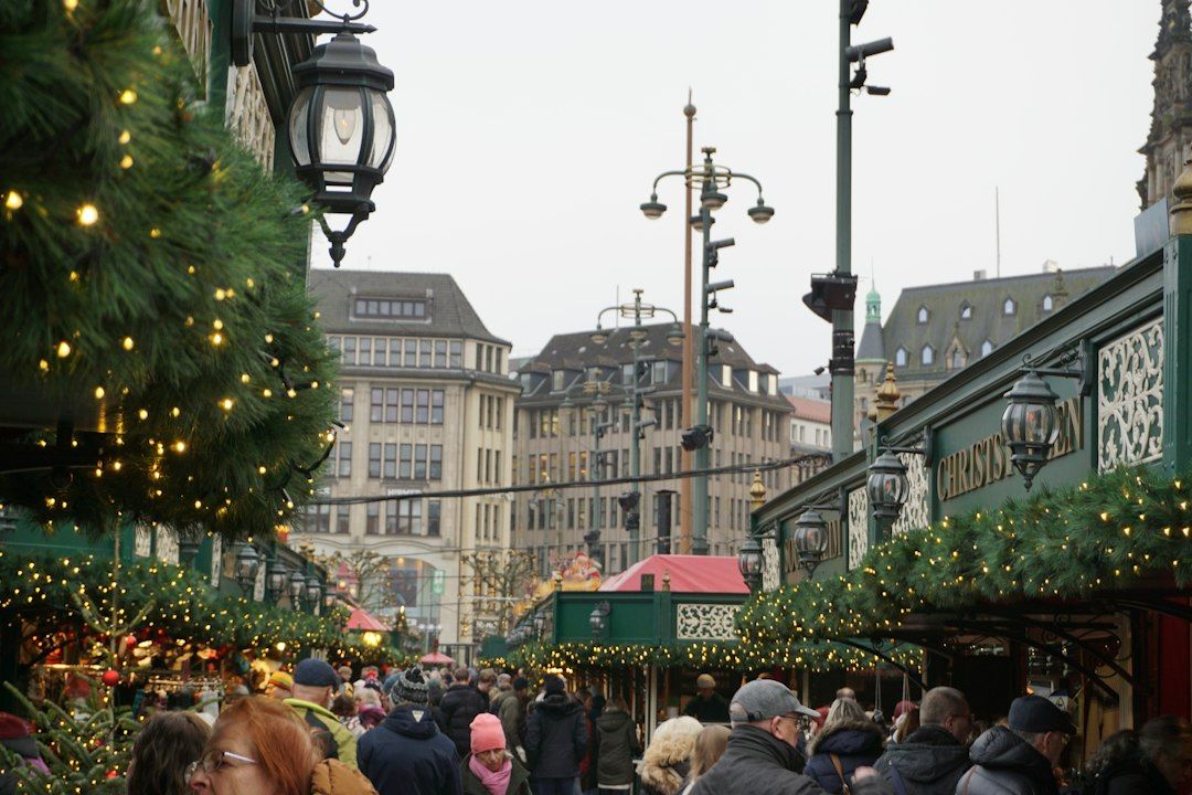 Historic Christmas Market on the Rathausmarkt - The Flying Father Christmas