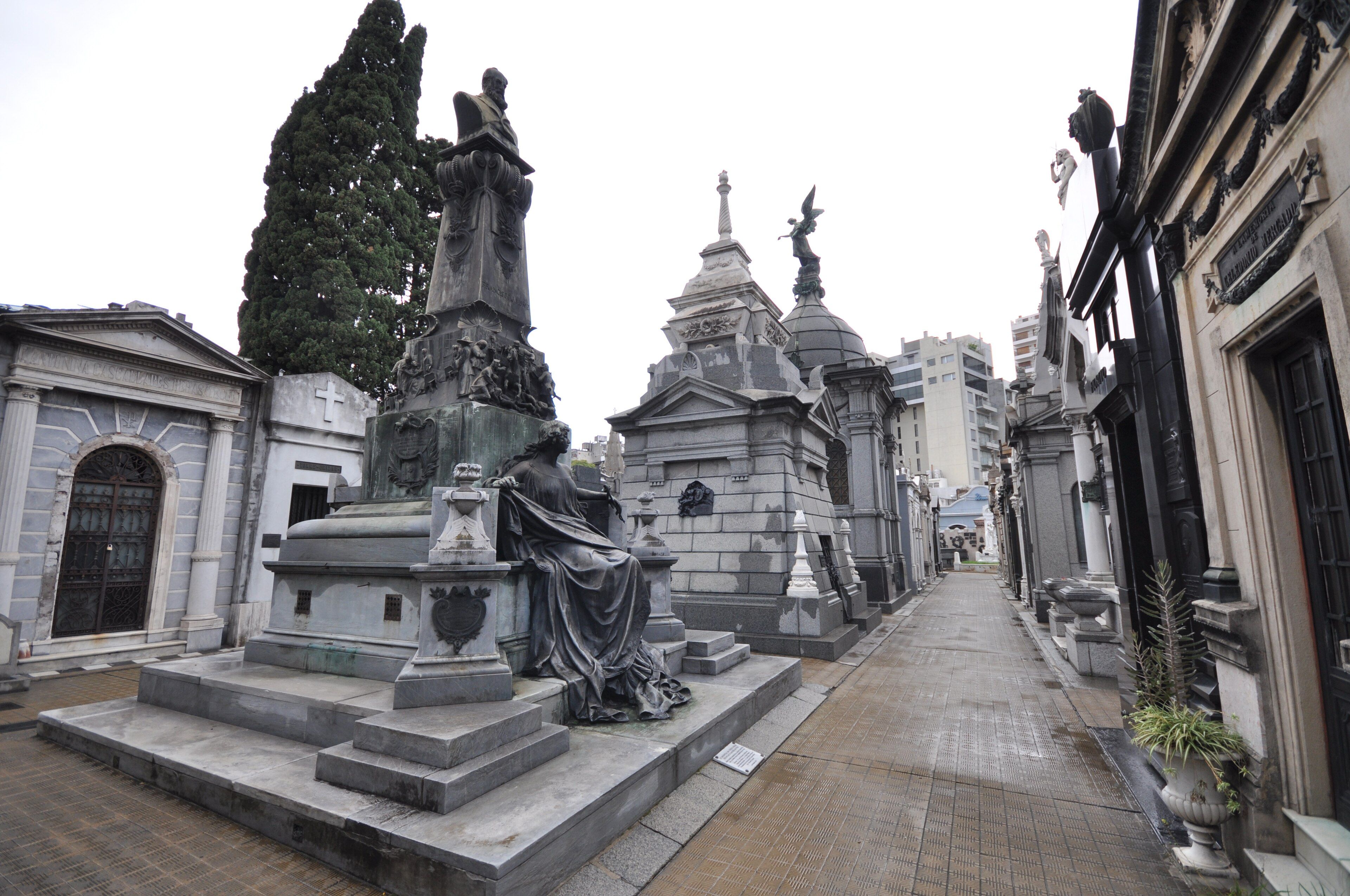 Recoleta Cemetery - Marble Mausoleums and Evita's Grave